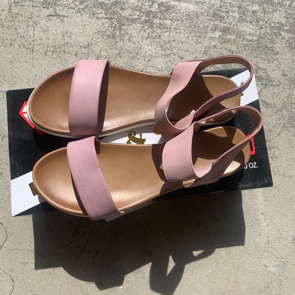 candy pink sandals